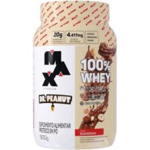 100% Whey Max Titanium x Dr. Peanut (900g), Sabor Bueníssimo