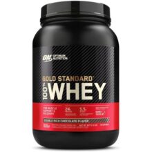 100% Whey Protein Gold Standard (909g) – Double Rich Chocolate, Optimum Nutrition