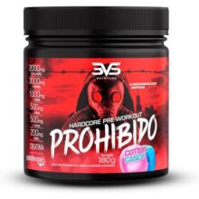 3VS Nutrition Pré Treino Prohibido 180g Sabor Algodão Doce