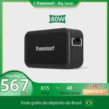 Alto-falante Tronsmart Force Max 80W Alto-falante Bluetooth poderoso com TWS Bluetooth 5.0 I