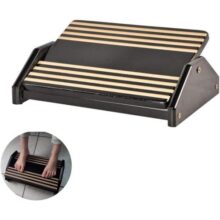 Apoio Ergonômico para Os Pés MDF Natural (Cor: Black Piano) – Souza & Cia