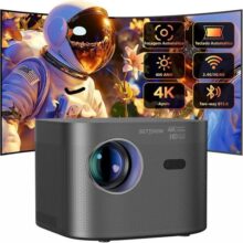 Bettdow Projetor 4k 8k 14000 Lumens Hd 1080p Compatível Completo De Android 11, Smart Projetores Retroprojetor Portatil 400 ANSI WiFi 6 BT5.0, Auto Correção Trapezoidal, Foco Automático