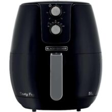 Black Decker Fritadeira, Air Fryer, com Cesto Antiaderente e Timer, Ajuste de Temperatura, 5L, 127V