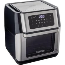 Black Decker Fritadeira Elétrica Gourmand Gris 5 em 1, Air Fryer com Função Forno, com 10 Funções Predefinidas e Acessórios Inclusos, com 4L, 220V