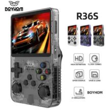 Boyhom r36s retro handheld console de videogame sistema linux 3.5 Polegada tela ips r35s pro portátil bols