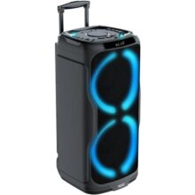 Caixa de Som Moob Groove 1200w Com Alça Entrada para 2 Microfones Função Tws Bluetooth 5.0 e 2 Alto Falantes