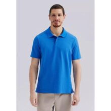 Camisa Polo Masculina Manga Curta Texturizada Hering