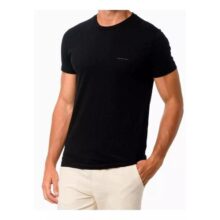 Camiseta Calvin Klein Jeans Masculina Light New Logo Preta