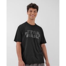 Camiseta Masculina Manga Curta Preta – Tam P