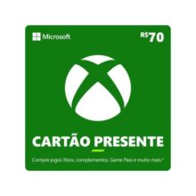 Cartão Presente Digital Xbox R$70 Microsoft