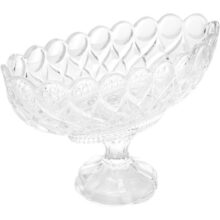 Centro de Mesa de Cristal com Pé Angel 29cm x 13cm x 20cm – Wolff