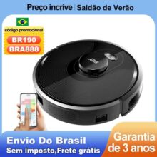 (Código promocional: BR190)Robô aspirador de pó ABIR X8, navegação a laser lidar, 6500pa sucção, multi-assoalho mapa, Esterilização UV, y forma molhad