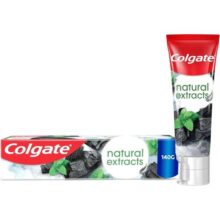 Colgate Creme Dental Vegano Natural Extracts Carvão e Menta Dentes Mais Brancos Sem Glúten Com Flúor 140g