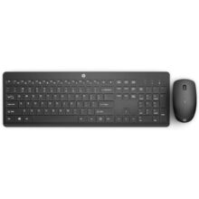 Combo de Teclado e Mouse Ergonômico Sem Fio com Conexão USB Wireless Digitação Silenciosa e Precisa Layout ABNT2 230 Preto HP – 18H24AAAC4