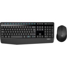 Combo Teclado E Mouse Sem Fio Logitech MK345 Com Teclado Com Apoio Para As Mãos