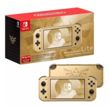 Console Nintendo Switch Lite – Hyrule Edition Cor Dourado Personalizado