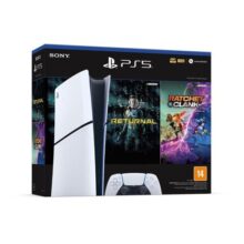 Console PlayStation 5 Slim Sony SSD 1TB Edição Digital Com Controle Sem Fio DualSense Branco + 2 Jogos Digitais – 1000