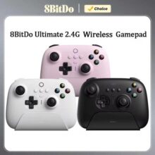 Controlador de jogos 8BitDo Ultimate Wireless 2.4G com base de carregamento, gamepad de joystick ALPS para PC, Windows 10, 11, Steam, Android