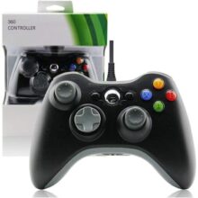 Controle Usb Com Fio Para Xbox 360 Computador Notebook Preto