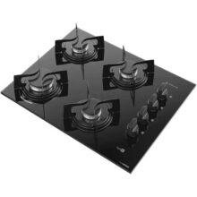 Cooktop 4 Bocas Preto com Mesa de Vidro Atlas Agile Up Bivolt