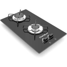 Cooktop Chamalux 2 Bocas Ultra Chama Trempe Chapa, 1750W, Bivolt (Preto)