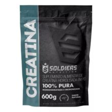 Creatina Monohidratada 600g 100% Pura Soldiers Nutrition Sem Sabor