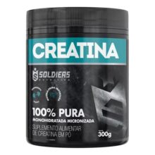 Creatina Monohidratada Pote 300g 100% Pura Soldiers Nutrition