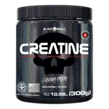 Creatina Monohidratada Pura Pote 300g Creatine – Black Skull Sabor Sem Sabor