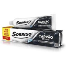 Creme Dental Clareador Sorriso Carvão Ativado 140g