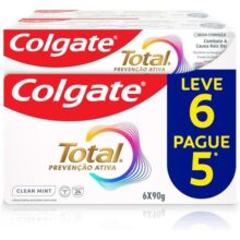 Creme Dental Colgate Total Clean Mint 90g 6 unidades