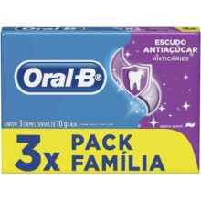 Creme Dental Oral-B Escudo Anti Açúcar Tradicional Leve 3 Pague 2 70g Oral B