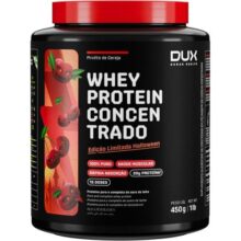 Dux Human Health – Whey Protein Concentrado Sabor Pirulito De Cereja – Edição Especial Halloween – Suplemento 20g De Proteína Por Porção – Suplementação Treino Academia Ganho Muscular – 450g