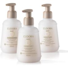 Eudora Kit Baby: Shampoo 200ml + Condicionador 200ml + Sabonete Líquido 200ml