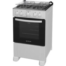 Fogão Atlas 4 bocas branco com forno Limpa Fácil Coliseum Plus – Forno 50l