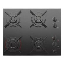 Fogão Cooktop Fischer 4q Fit Line Gás Mesa Vidro 26342-57175 Preto 127v/220v