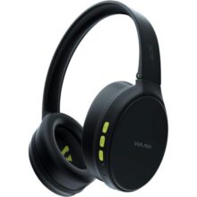 Fone de Ouvido WAAW by ALOK SENSE 200HB Headphone Bluetooth, Microfone e Toque inteligente, Conexão Multipontos, Preto e Verde, Regulável