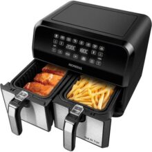 Fritadeira Air Fryer Dual Duplo Cesto 8L, Mondial, 2200W, 220V – AFD-01-BI