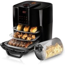 Fritadeira Elétrica Masterchef Oven By Mallory 12 Litros Com 1700W, Paneil LED, Multi Função Air Fryer, Forno e Desidratador – 220V