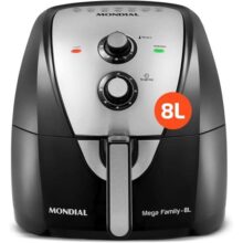 Fritadeira Sem Óleo Air Fryer 8l, Mondial, Preto/inox, 1900w, 110v – Afn-80-bi