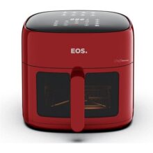 Fritadeira Sem Óleo Air Fryer Eos Chef Gourmet 6.2 Litros Compacta Digital Vermelho Eaf60v 110v