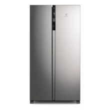 Geladeira Electrolux IS4S Frost Free Inverter 435L Side by Side cor Inox Look 220V