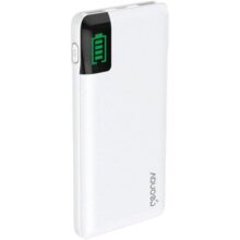 Geonav Power Bank, Carregador Portátil Universal 10.000mAh, 2 portas USB + 1 porta USB-C, Led Indicador de bateria, PB10KWT, Branco