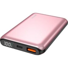 Geonav Power Bank, Carregador Portátil Universal 10.000mAh, USB-A (até 18W) + USB-C (até 20W), Compacto, Carregamento Rápido, Pass Through, Led Indica