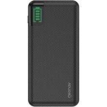 Geonav Power Bank, Carregador Portátil Universal 20.000mAh, 2 saídas USB QC 3.0 para carregamento rápido + 1 saída USB-C (PD) até 18W, até 7 recargas, PB20KBK, Preto