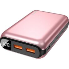 Geonav Power Bank Carregador Portátil Universal 20.000mAh USB-A (até 18W) + USB-C (até 20W) Compacto Carregamento Rápido Pass Through Led Indicador de