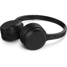 Headphone Philips bluetooth on-ear com microfone e energia para 15 horas na cor preto TAH1108BK/55