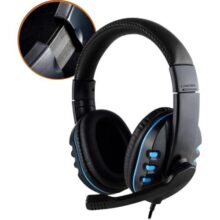 Headset Gamer com Fio Microfone Entrada P3 Fone de Ouvido Anti Ruído – Headphone Compatível com Xbox One, PS4, PS5 e PC Controlador de volume – LUMORI