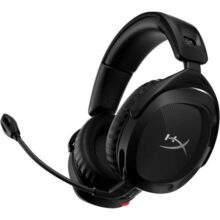 Headset Wireless HyperX Cloud Stinger 2 – Áudio Espacial DTS, Conexão 2,4 GHz, Bateria 20H, Conforto HyperX, Microfone Dobrável, Para Jogos e Streaming, Preto (676A2AA)