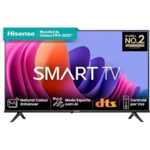 Hisense Smart TV FHD 40″ Polegadas 40A4N com DTS Virtual X, Game e Sports Mode, Controle por Voz, Share to TV e Compatível com Alexa