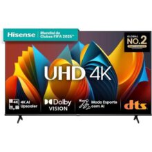 Hisense Smart TV UHD 4K DLED 58″ Polegadas 58A6K com HDR10+ Dolby Vision Game Mode Controle por Voz Alexa Built-In AirPlay